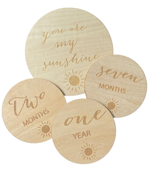 Wooden Milestone Cards-Beads-bubs.com