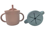 The 4-in-1 Silicone Toddler Straw Snack Cup