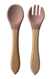 Eco-Friendly Bamboo and Silicone Baby Feeding Set