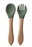 Eco-Friendly Bamboo and Silicone Baby Feeding Set