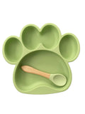Silicone Suction Paw Plate + Spoon Set
