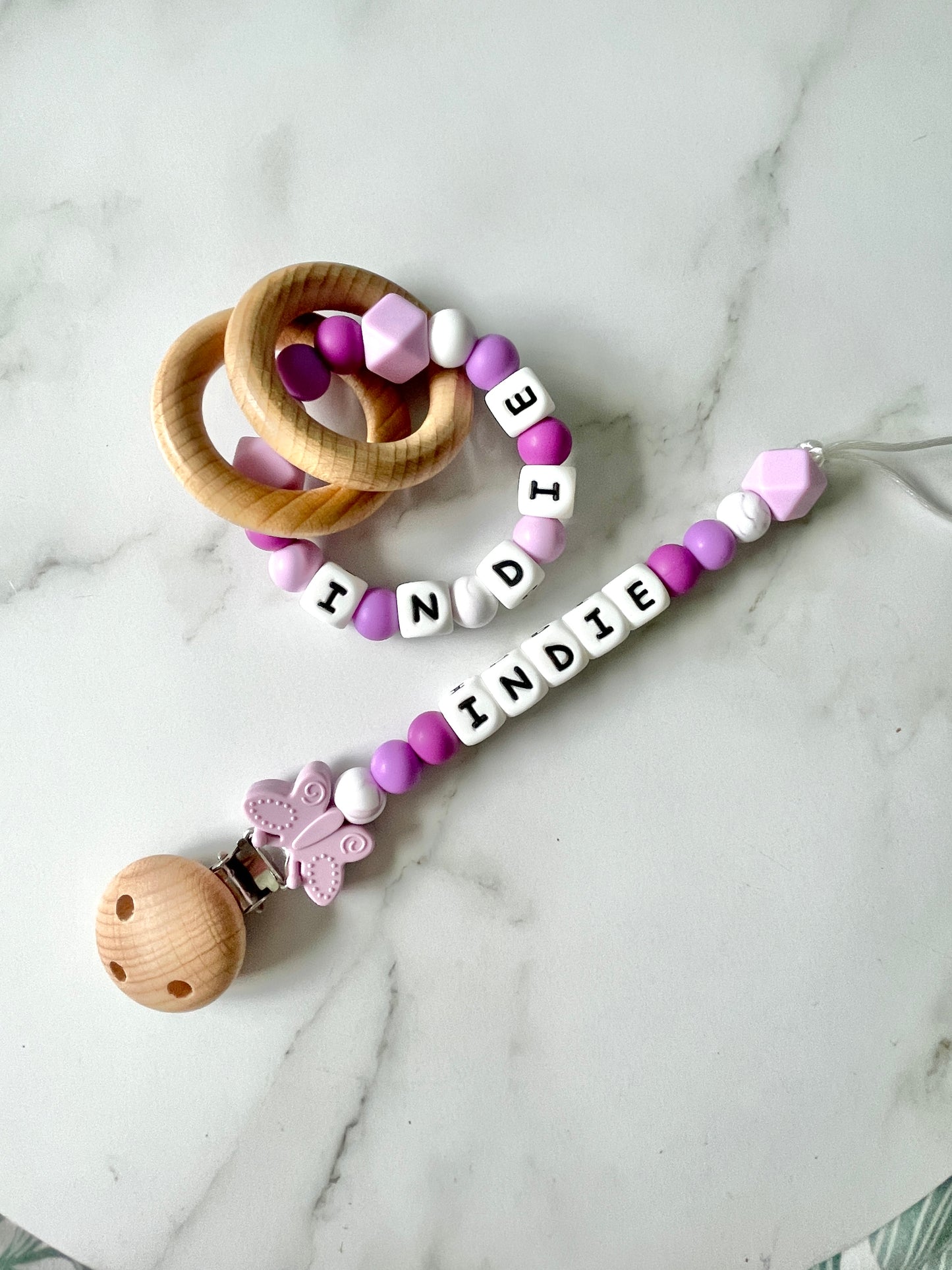 Personalised Dummy Chain - Butterfly
