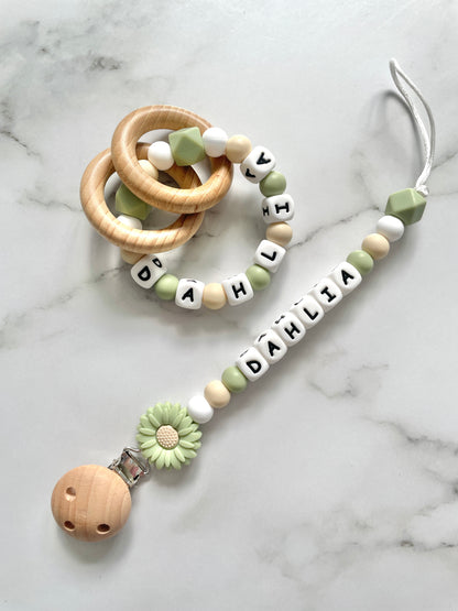 Personalised Dummy Chain - Spring Daisy