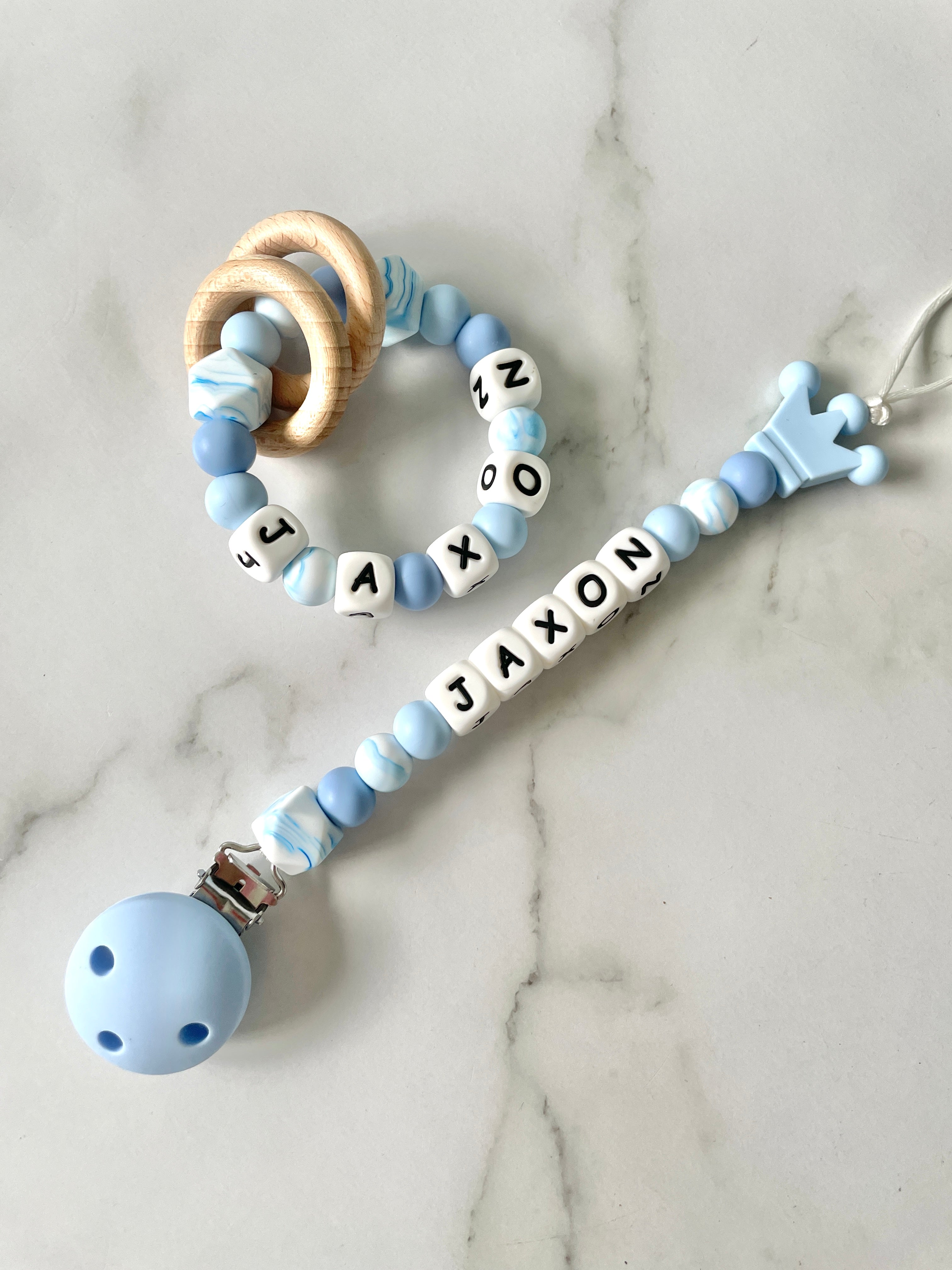 Personalised baby best sale soother chains