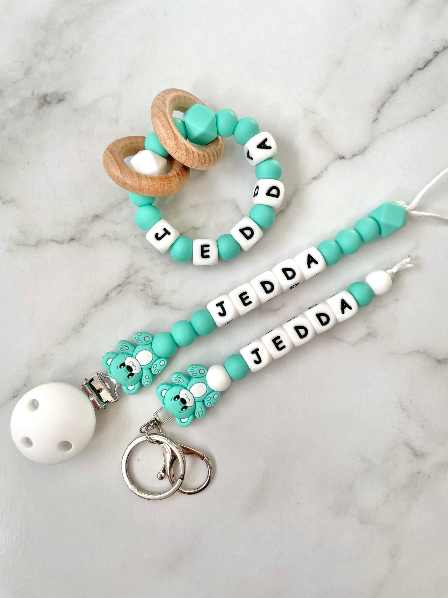 Personalised Dummy Chain - Teddy