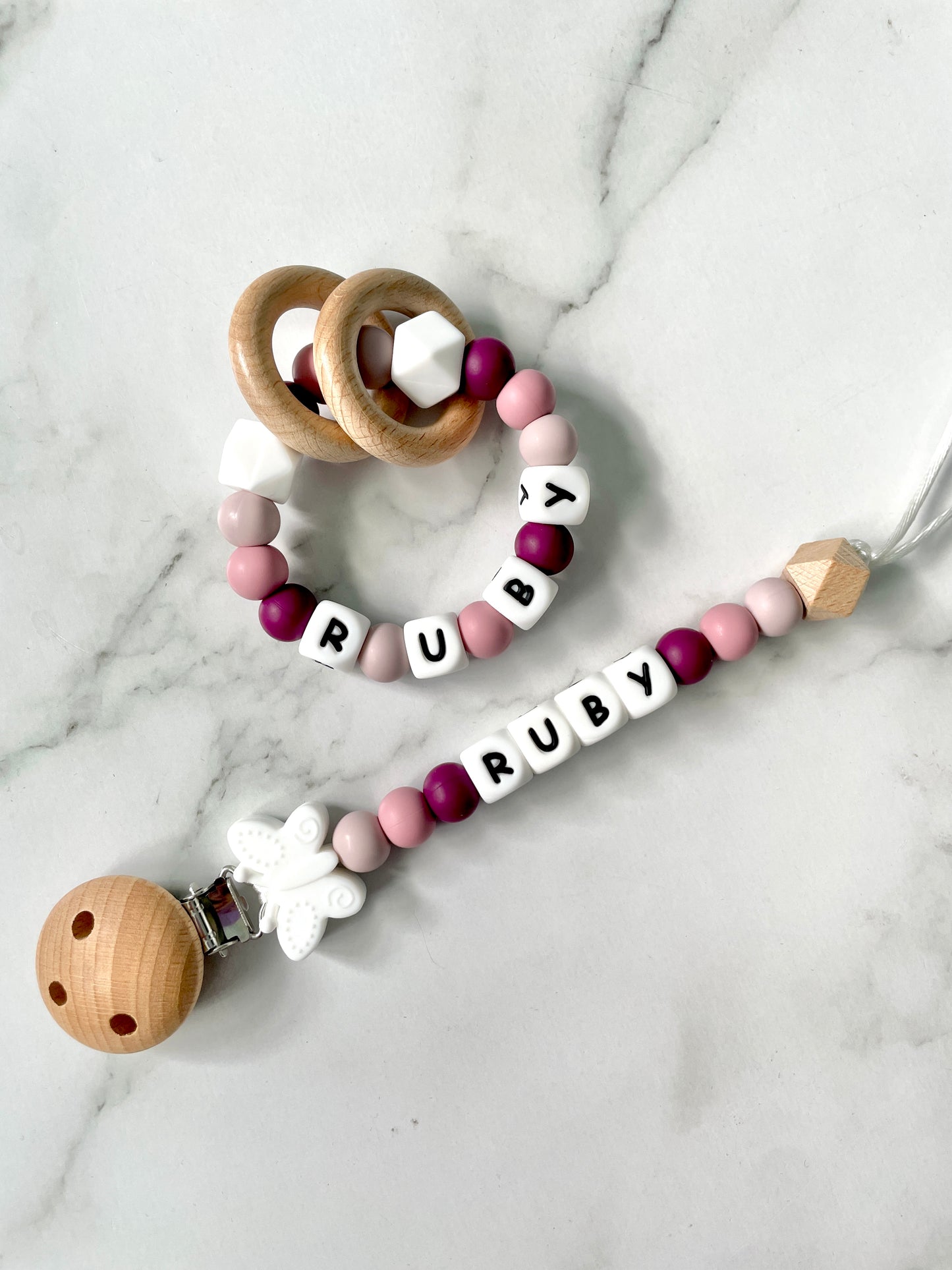 Personalised Dummy Chain - Butterfly