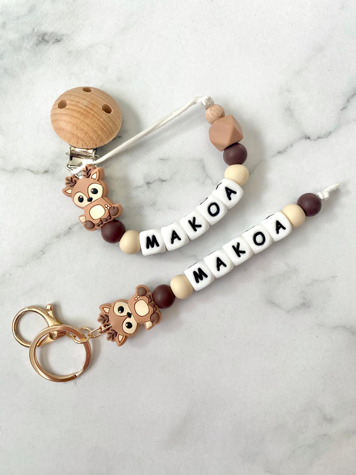 Personalised Dummy Chain - Deer