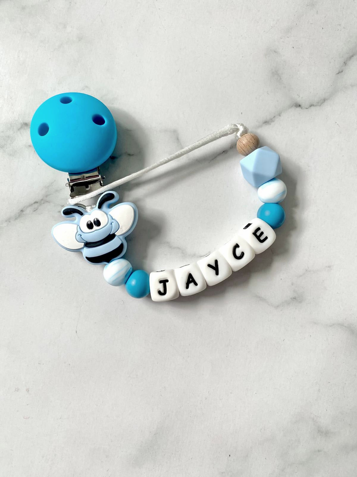 Personalised Dummy Chain - Blue Bee