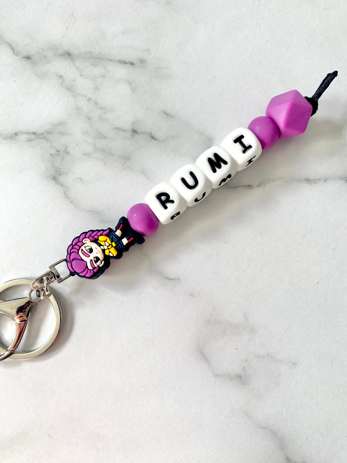 Personalised Huntrix K-Pop Demon Hunters Keyring