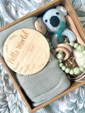 Newborn Baby Gift Hamper - Sage Green