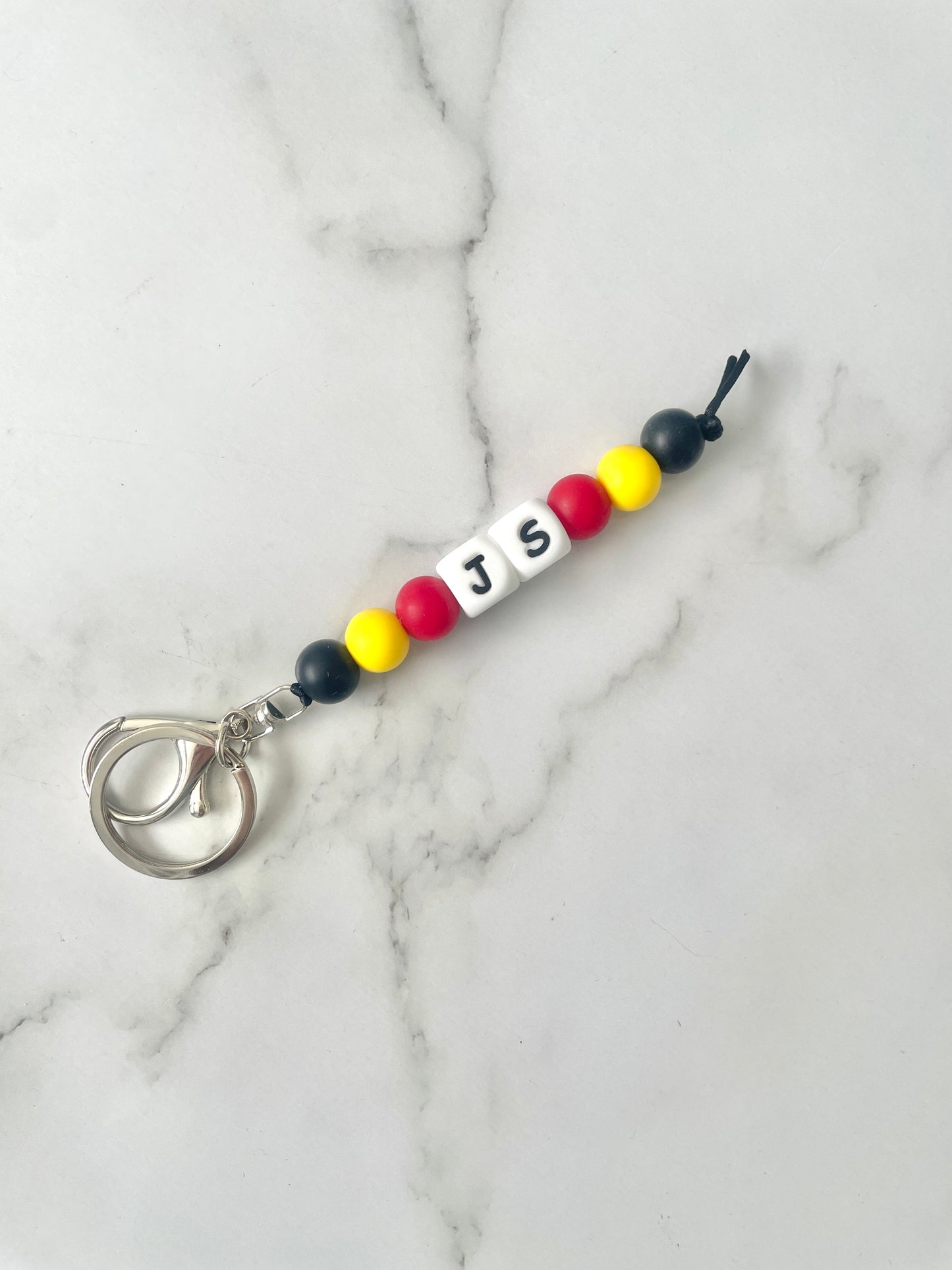 Beads & Bubs Koori Collection Personalised Initials Keychain