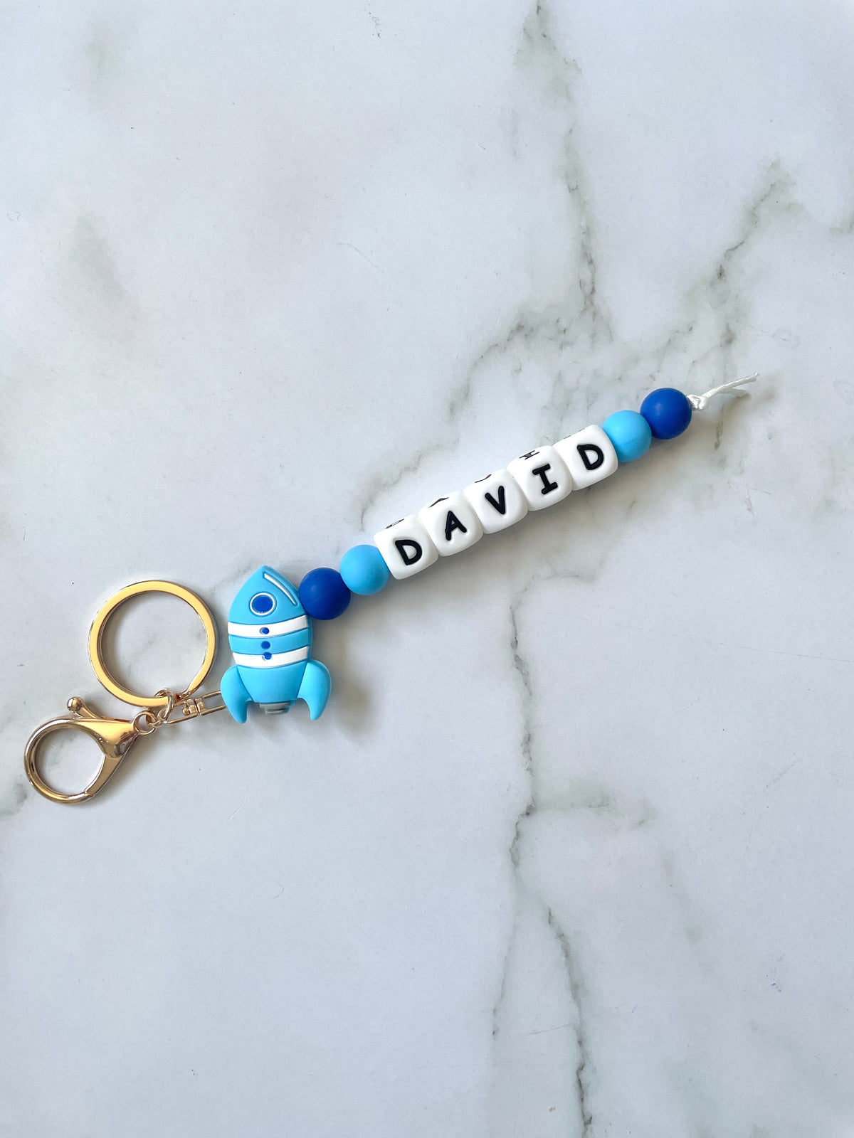 Personalised Rocket Keyring