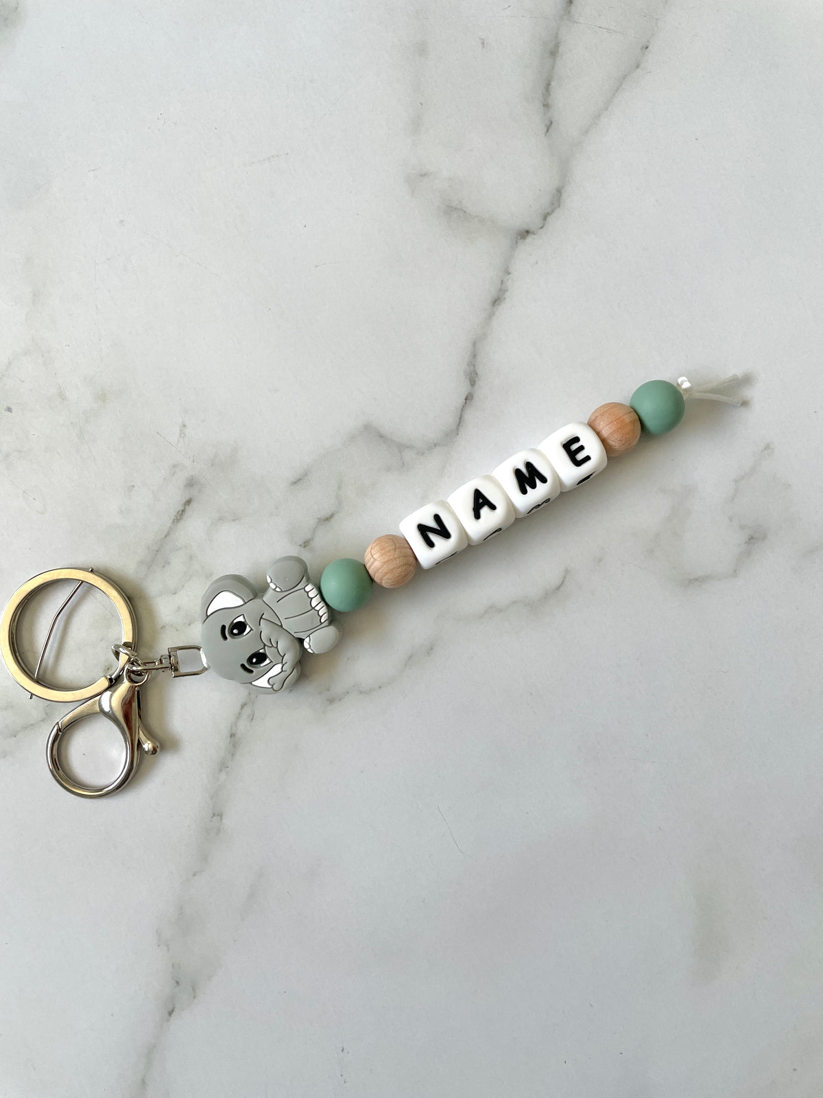 Personalised Elephant Keyring