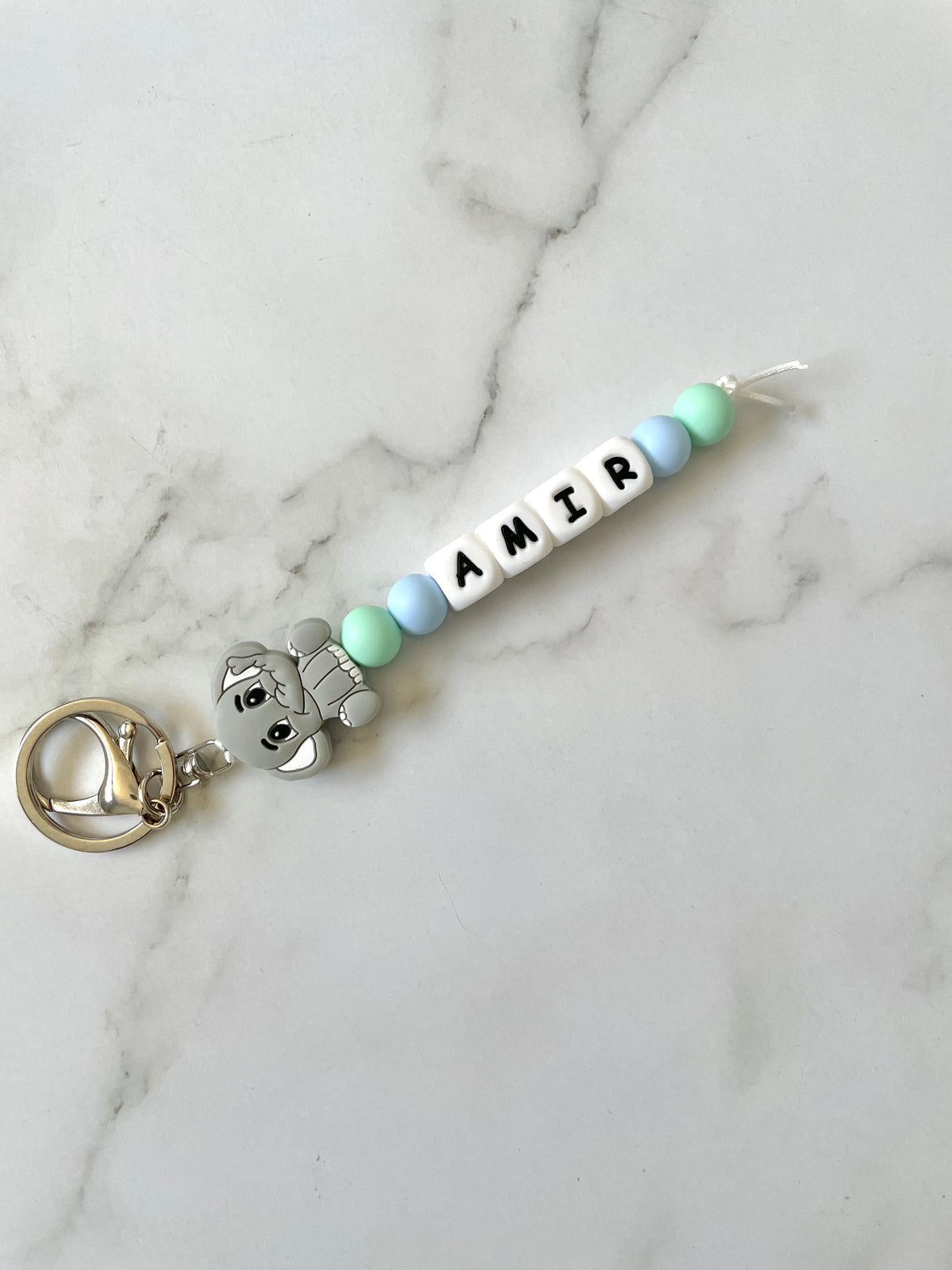 Personalised Elephant Keyring