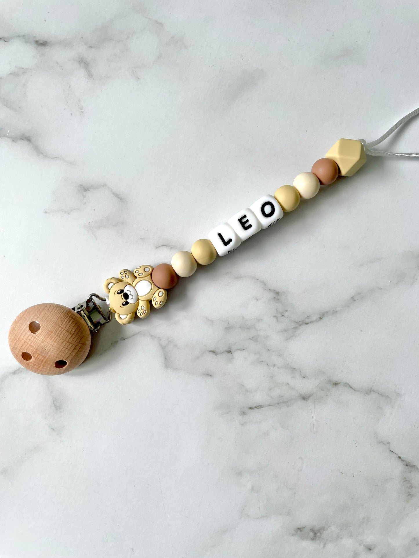 Personalised Dummy Chain - Teddy (Mixed)