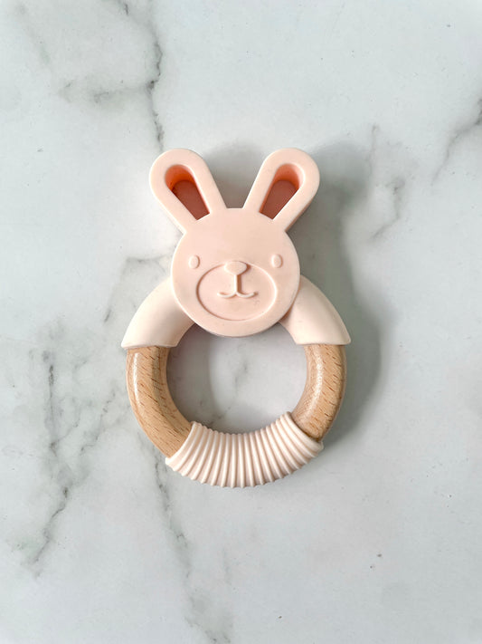 Bunny Teether - Peach