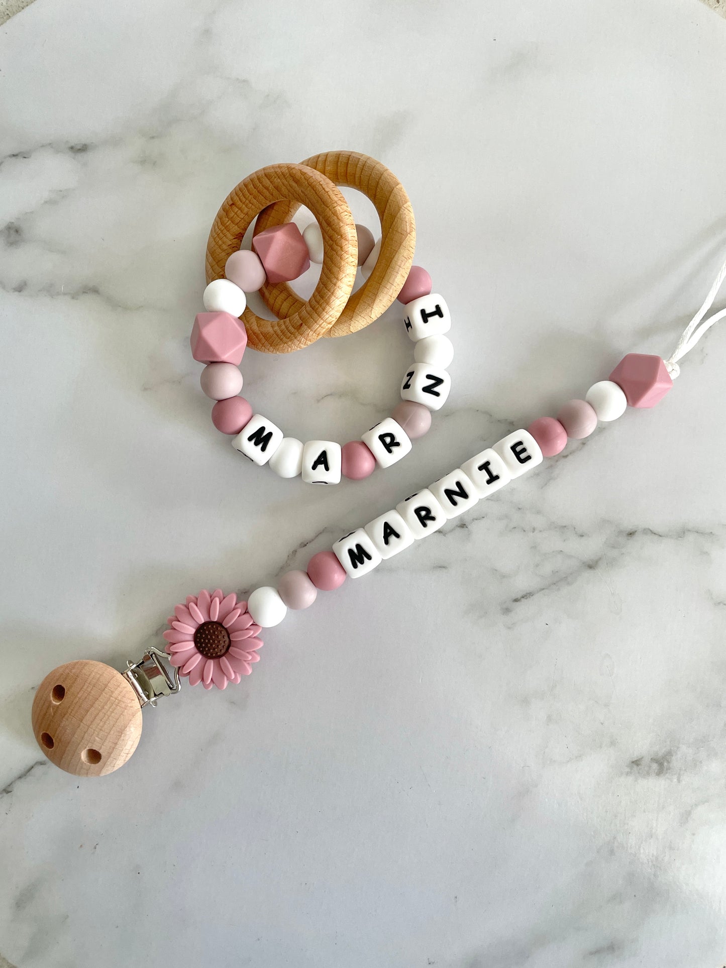 Personalised Dummy Chain - Spring Daisy