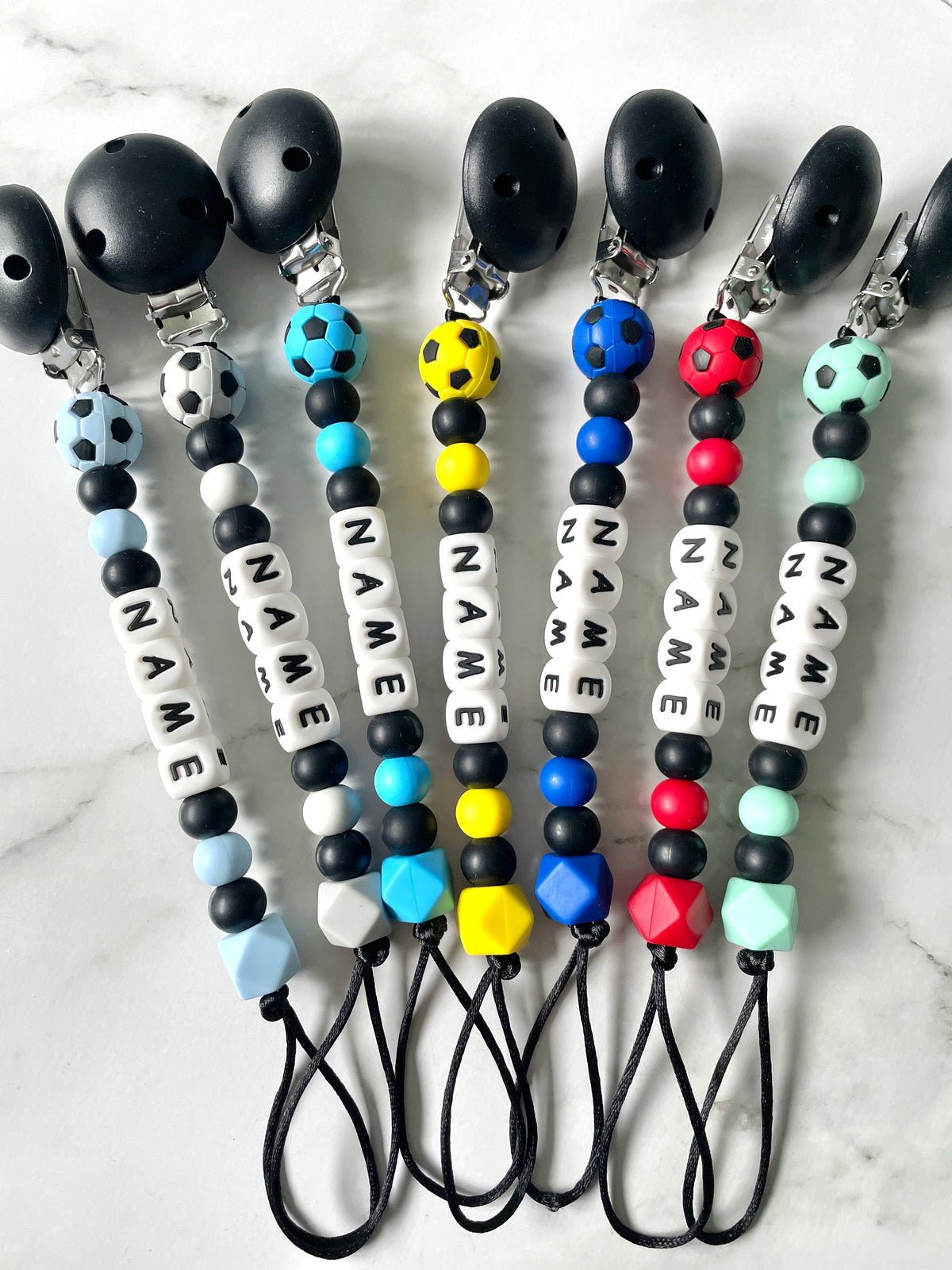 Personalised Dummy Chain - Coloured Soccer