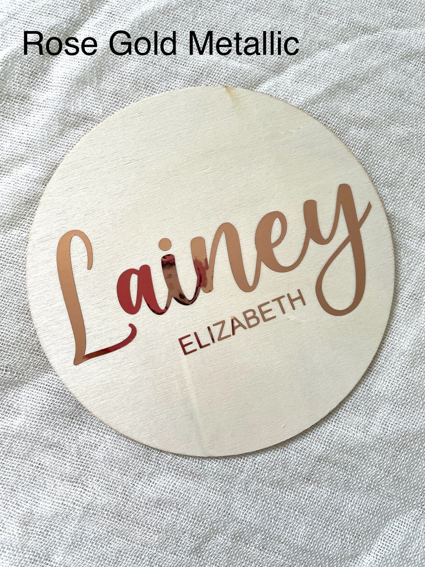 Wooden Baby Name Plaque