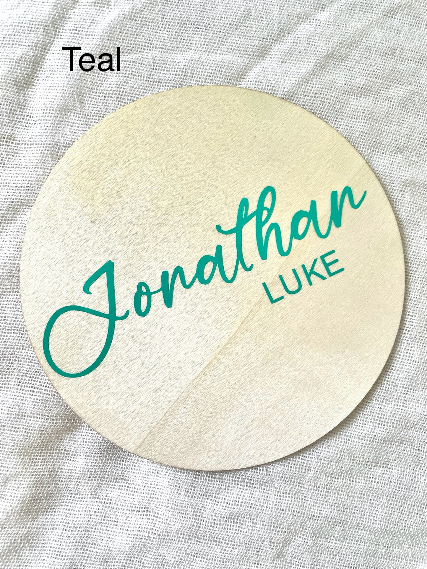 Wooden Baby Name Plaque