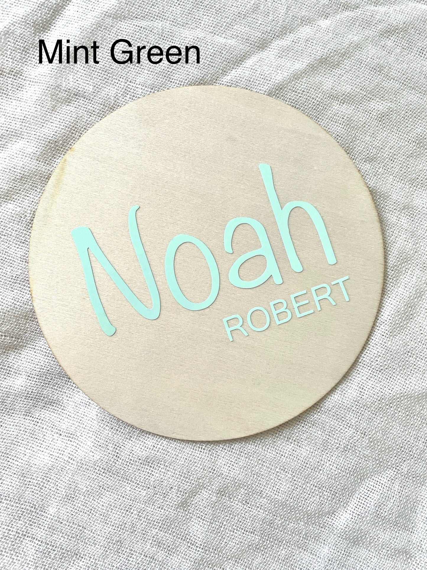 Wooden Baby Name Plaque