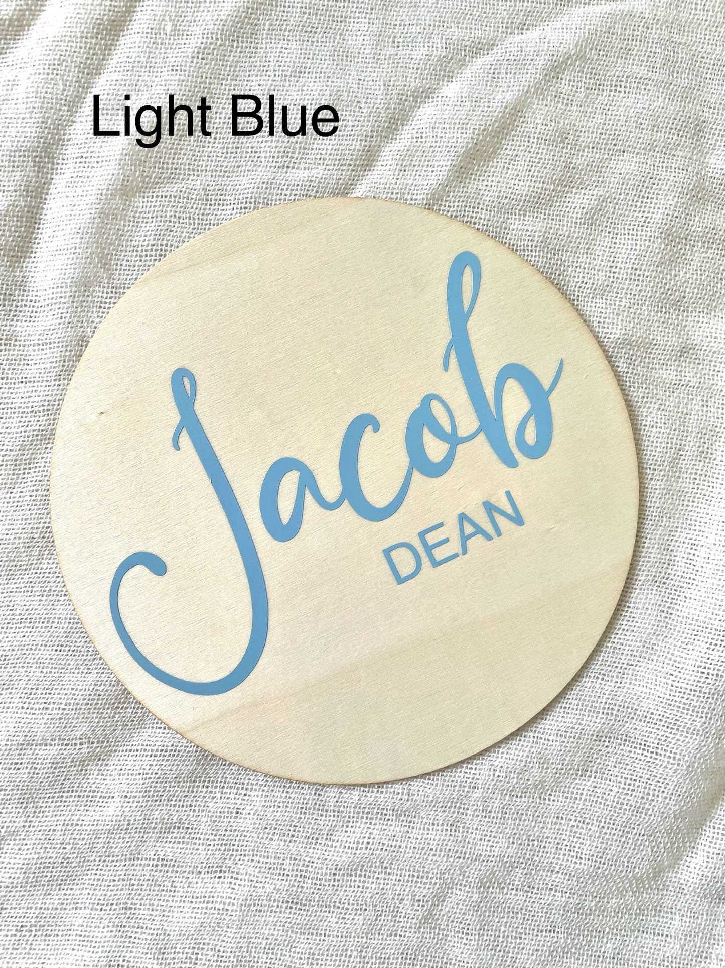 Wooden Baby Name Plaque