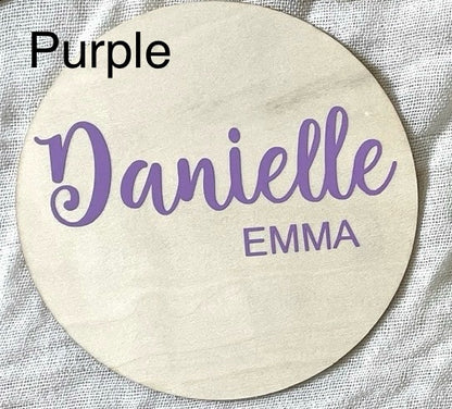 Wooden Baby Name Plaque