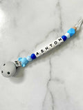 Personalised Dummy Chain -  Boy Mouse Head