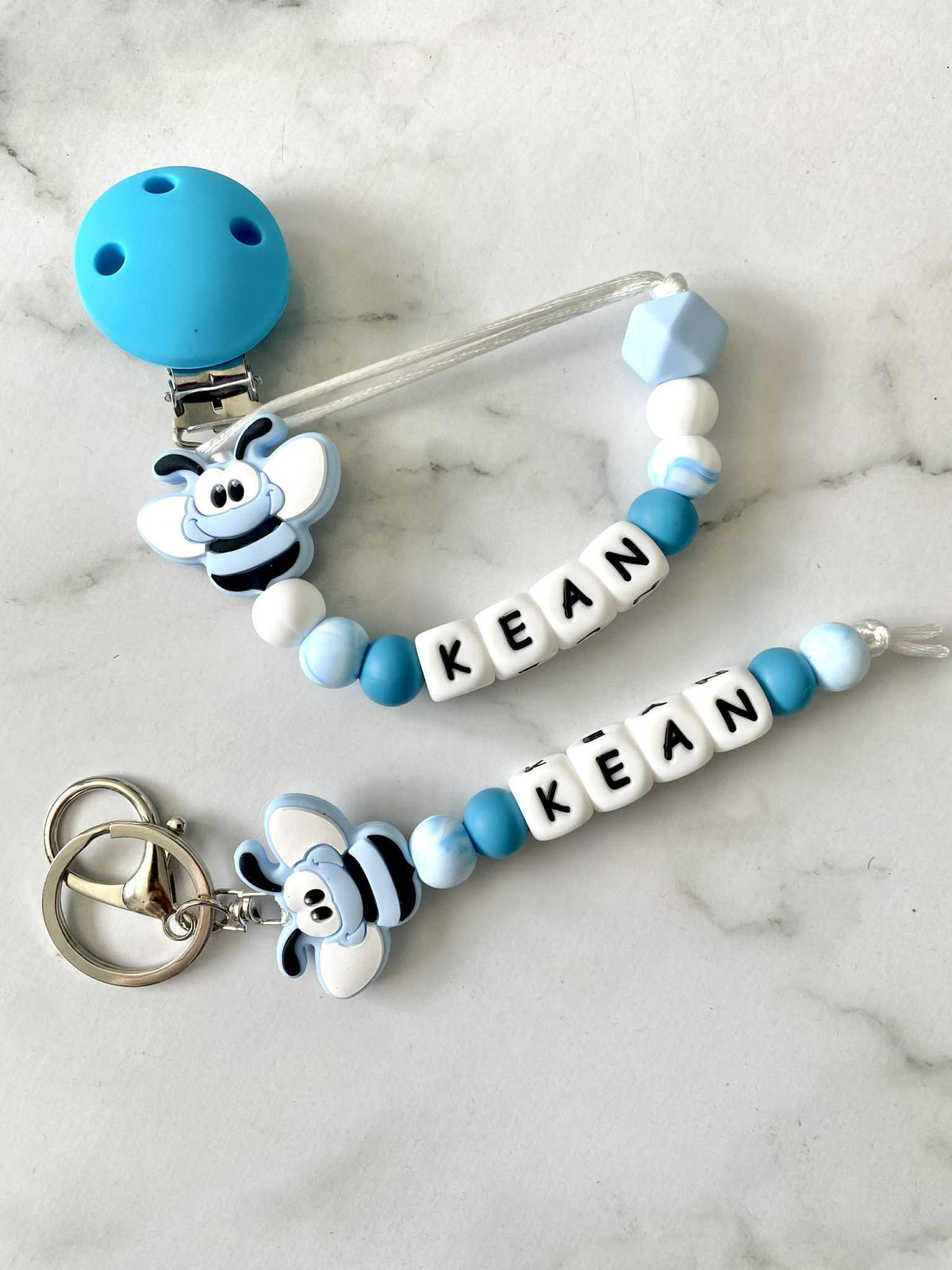 Personalised Dummy Chain - Blue Bee