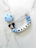 Personalised Dummy Chain - Limited Edition Boy Mouse