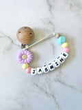 Personalised Dummy Chain - Purple Daisy
