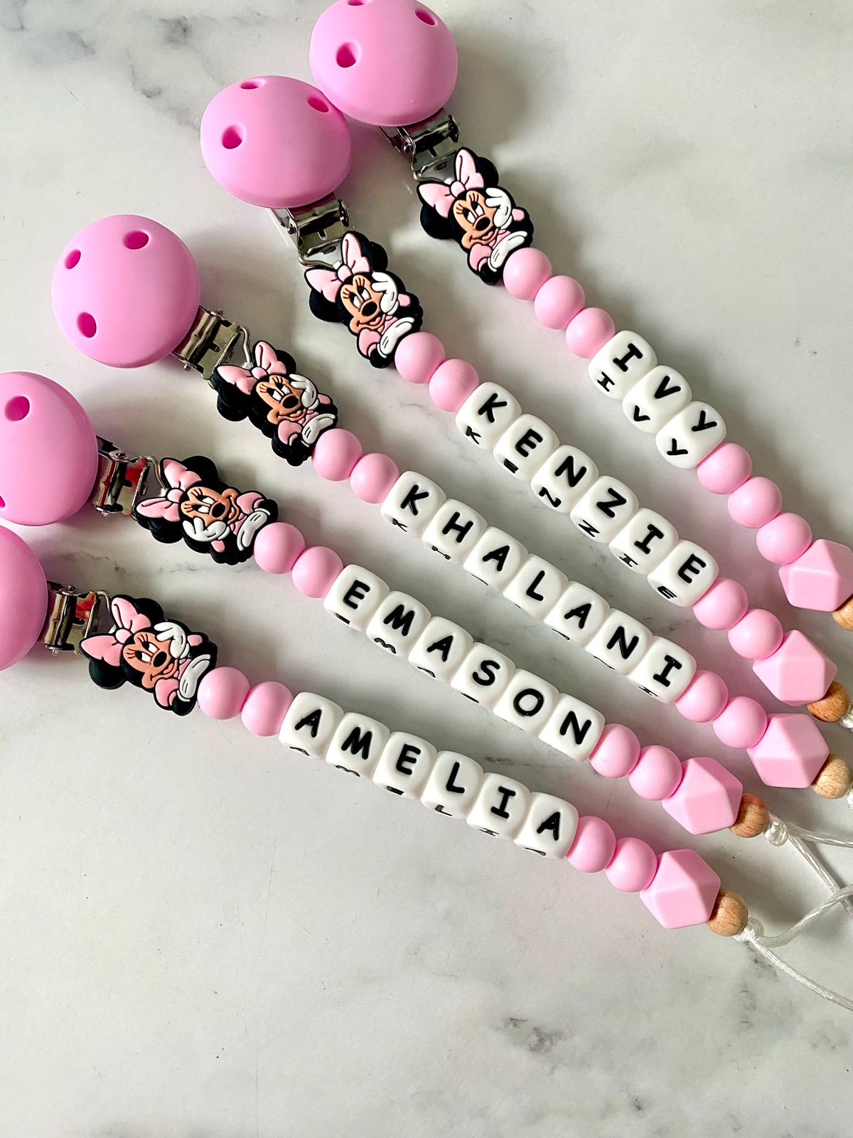 Personalised Dummy Chain - Limited Edition Girl Mouse