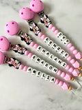 Personalised Dummy Chain - Limited Edition Girl Mouse