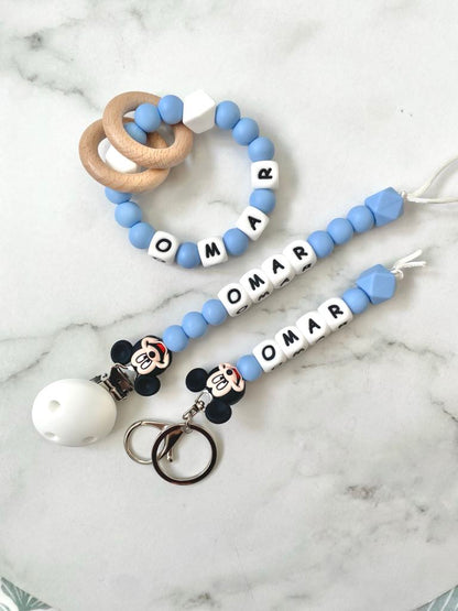 Personalised Limited Edition Mickey Dummy Chain