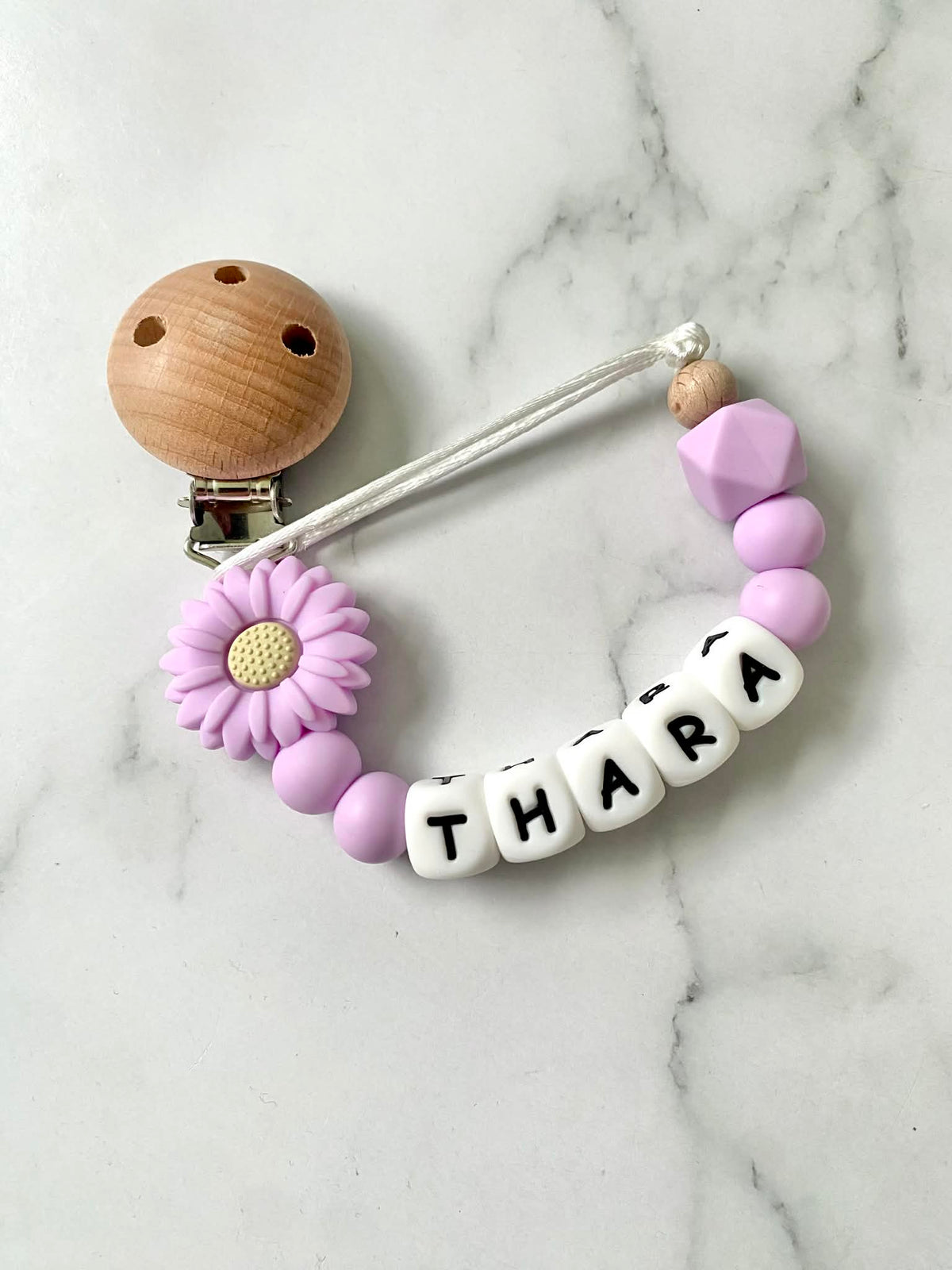 Personalised Dummy Chain - Single Colour Daisy
