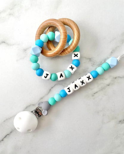Personalised Dummy Chain -  Boy Mouse Head