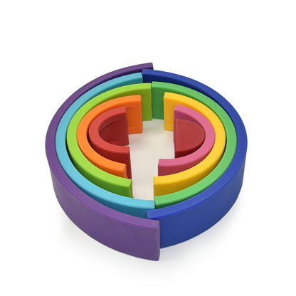 Silicone Rainbow Stacking Toy