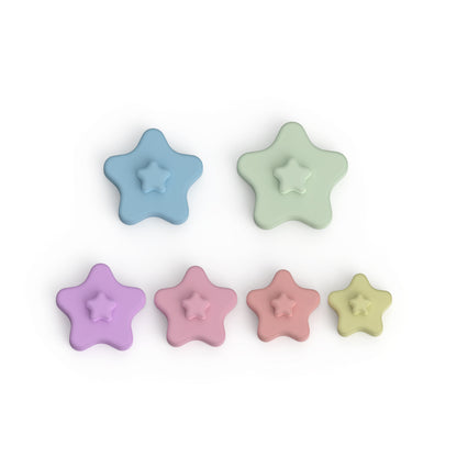 Star Pastel Silicone Stacking Tower