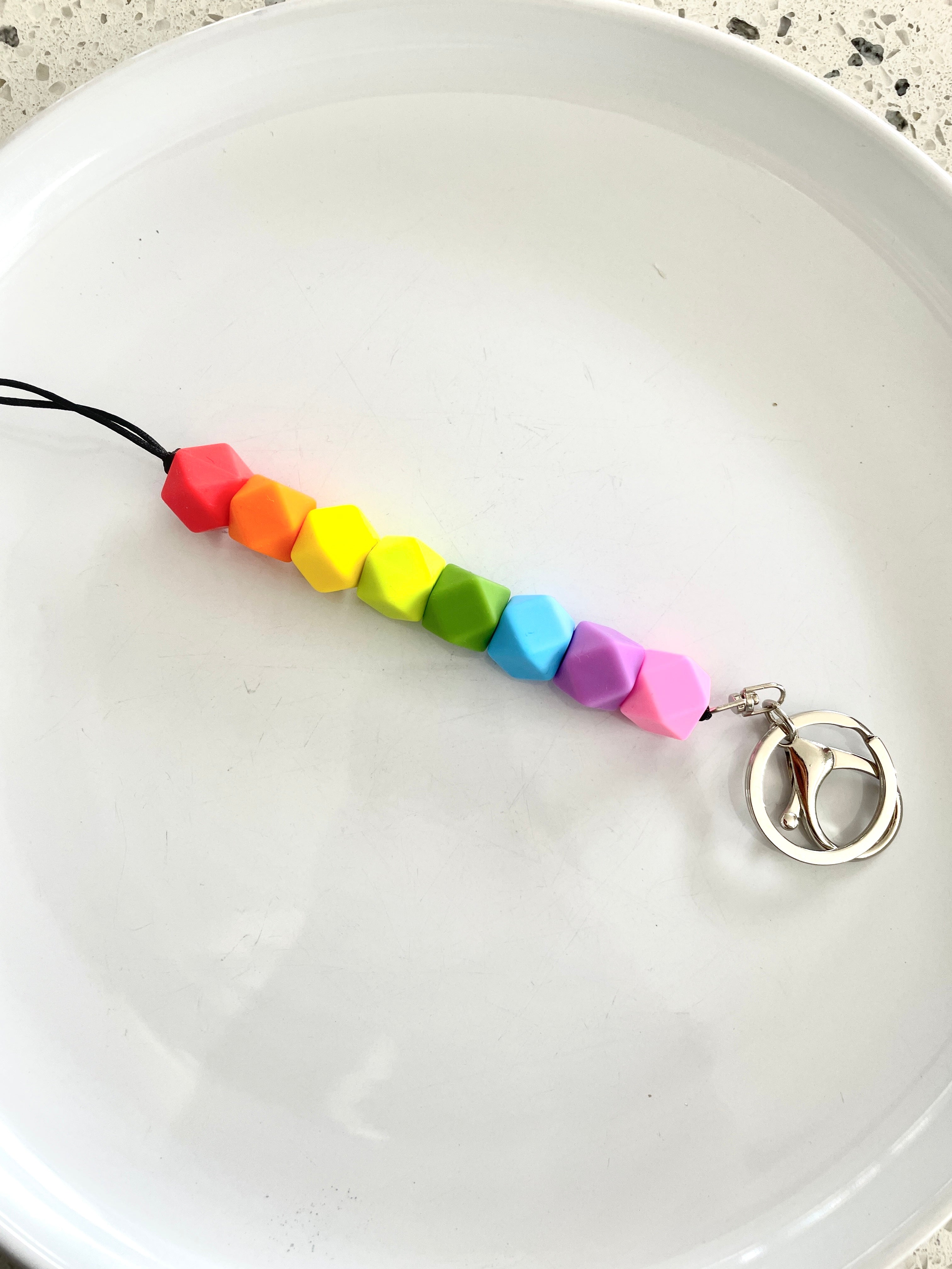 original colourful lanyards bright rainbow