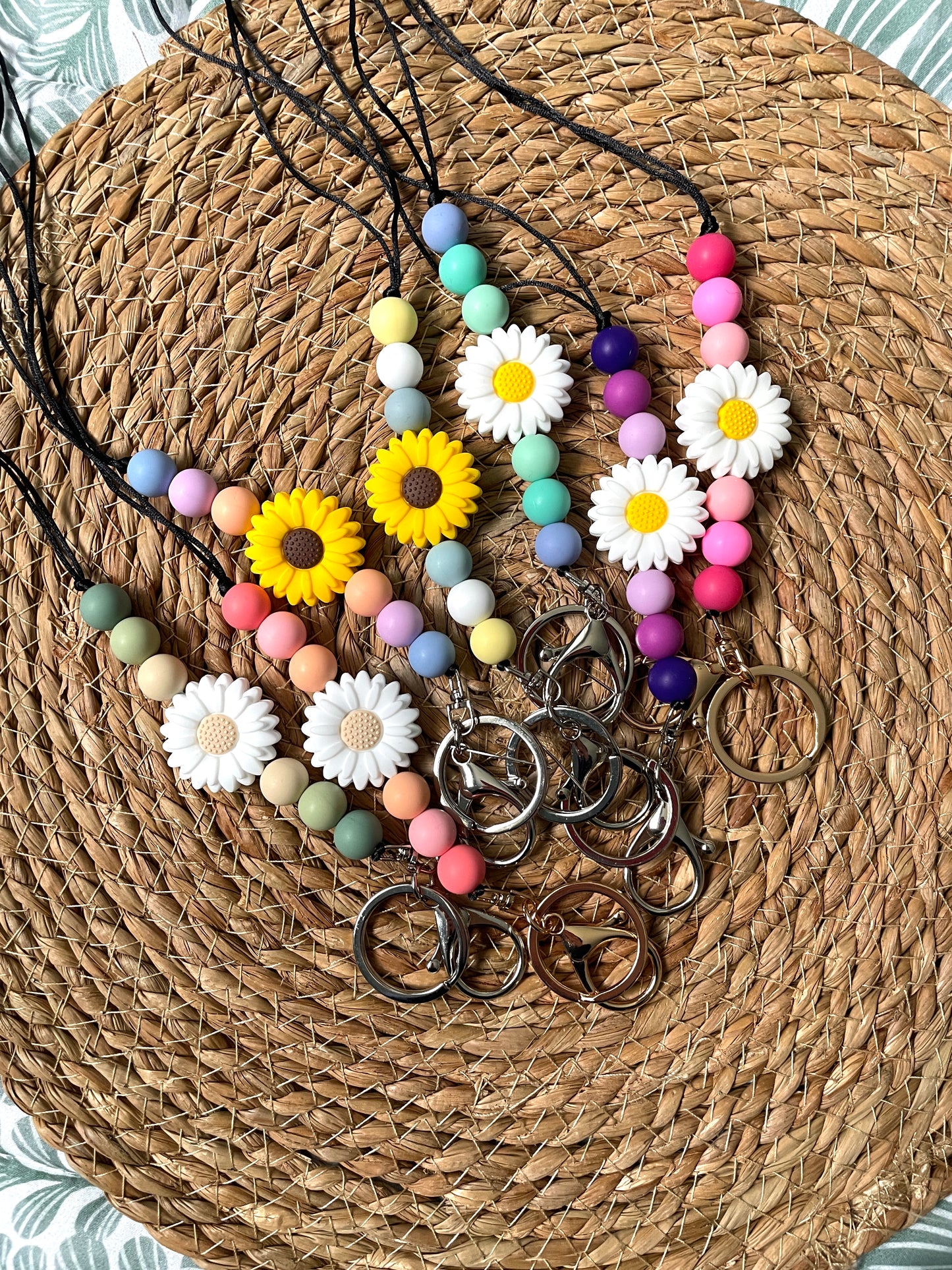 sunflower lanyard