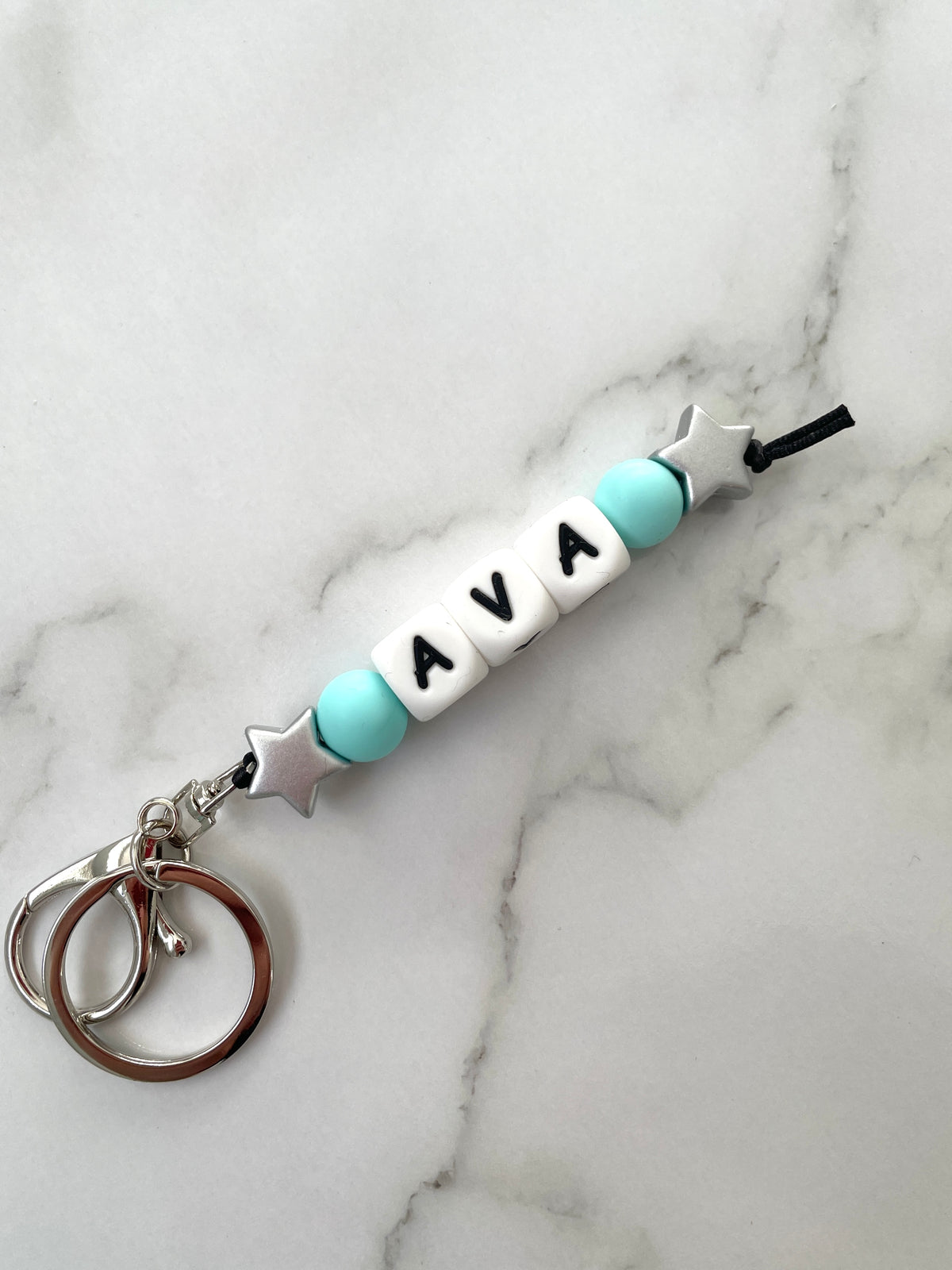 Silicone Bead Keyring Australia-Beads-bubs.com