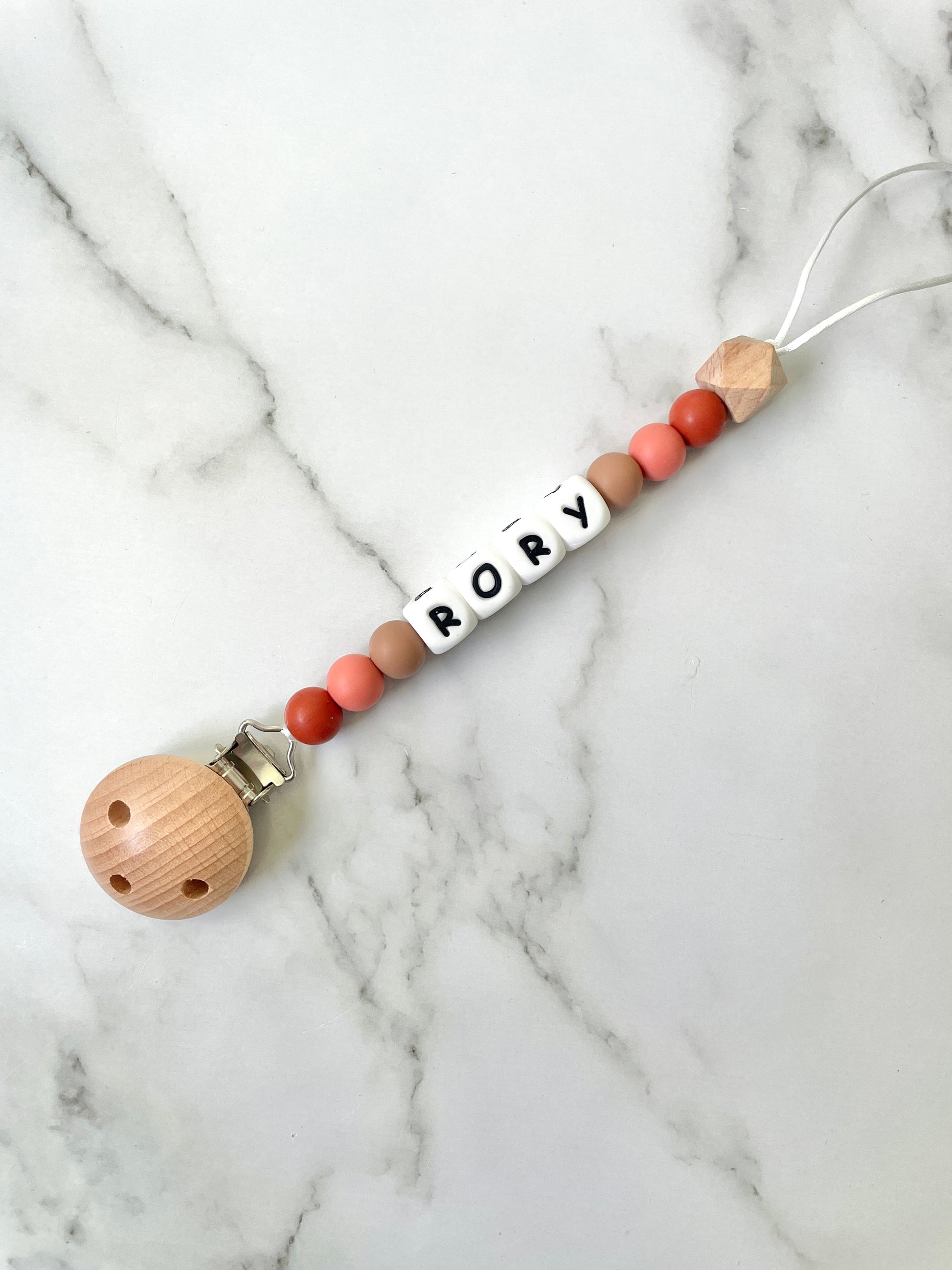 personalised dummy chain -Rory design