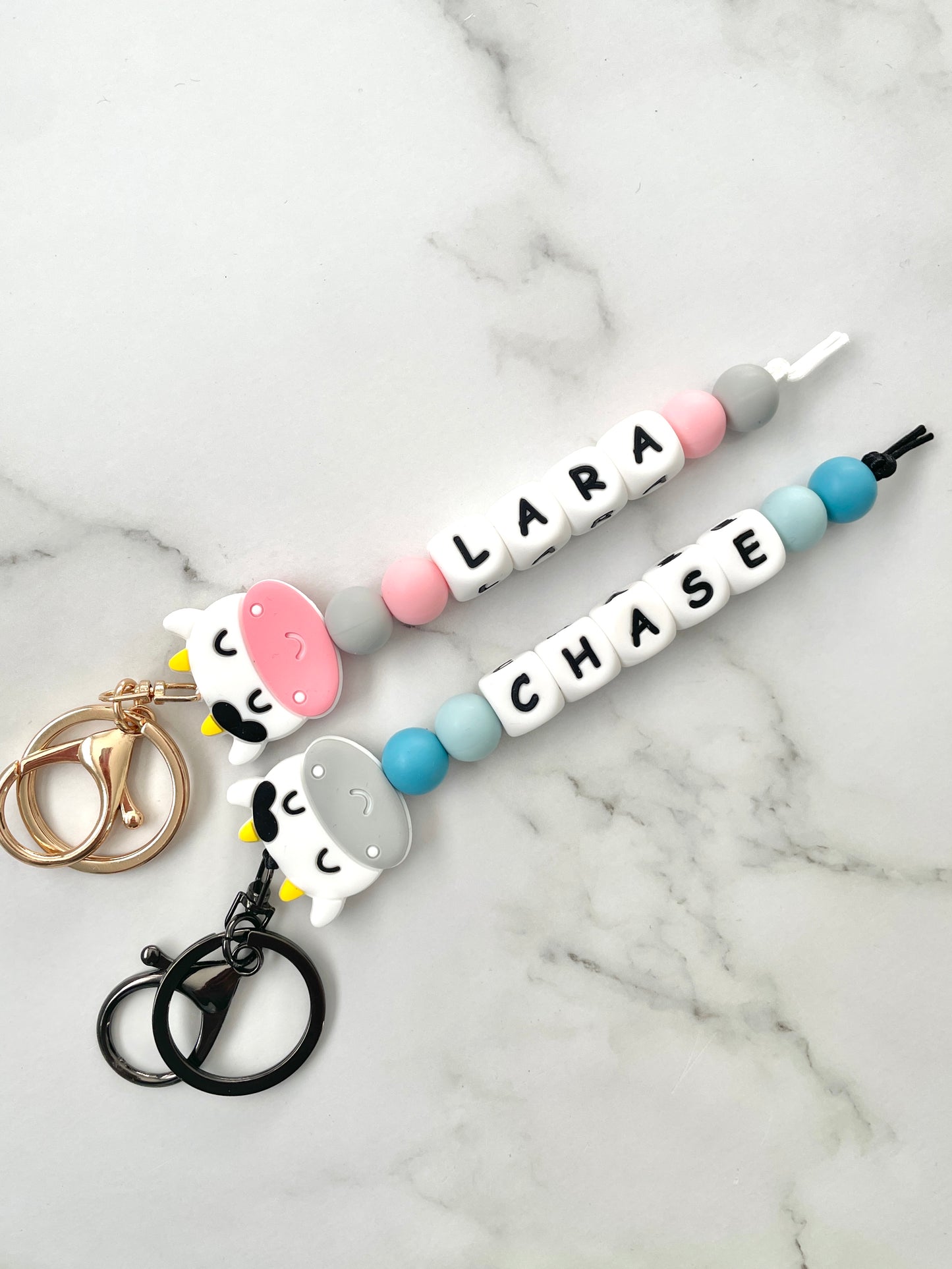 personalised cow keyring - design your own