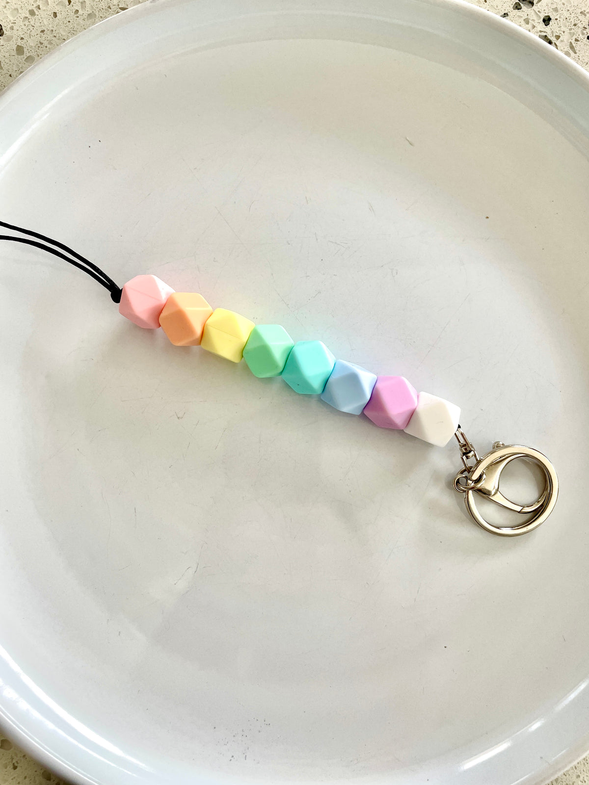 original colourful lanyards pastel rainbow