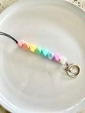 original colourful lanyards pastel rainbow