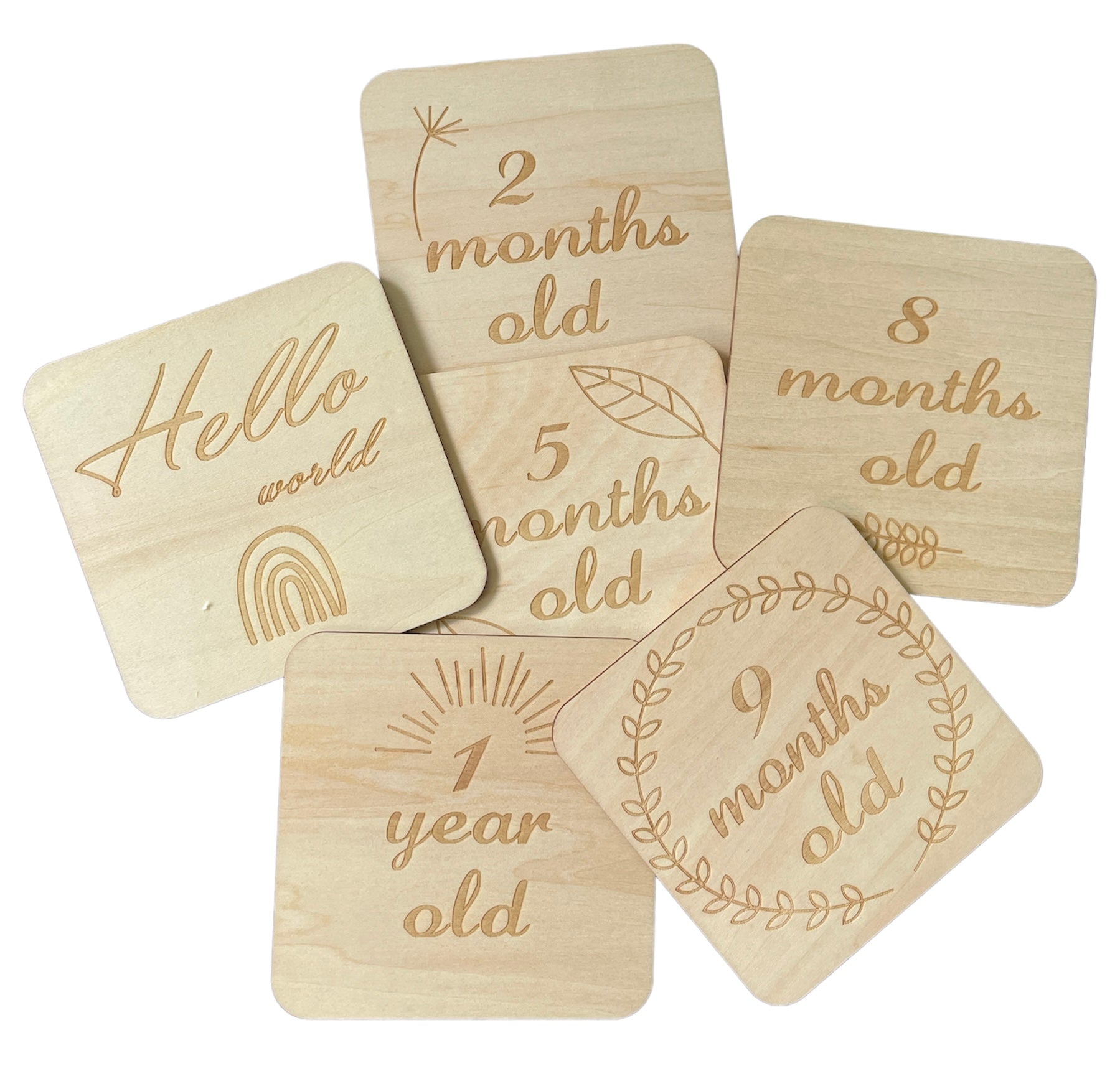 Baby Monthly Milestone Cards-Beads-bubs.com