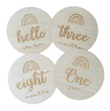 Wooden Rainbow Baby Milestone Cards