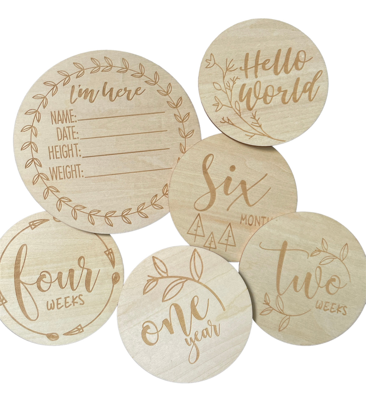 Double-sided Baby Milestone Cards-Beads-bubs.com