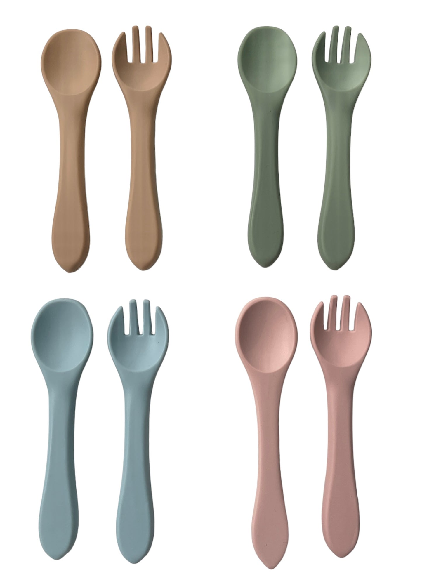 Silicone Fork and Spoon Set