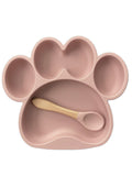 Silicone Suction Paw Plate + Spoon Set